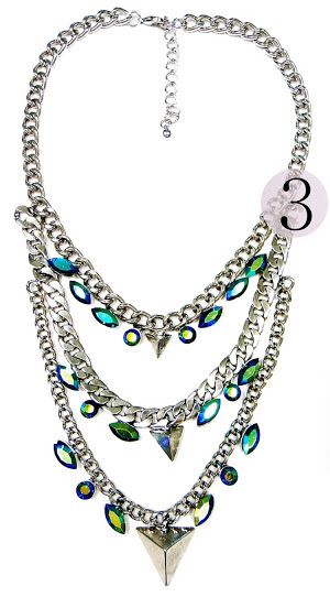 Colar Com cristal e triangulo