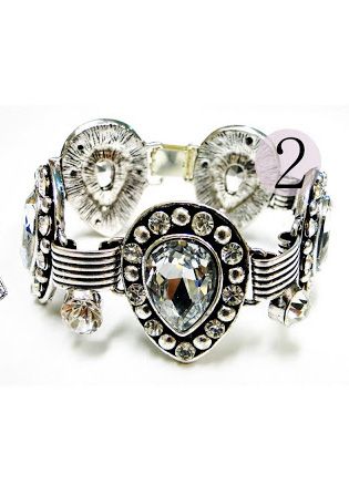 Bracelete com Pedra e Strass